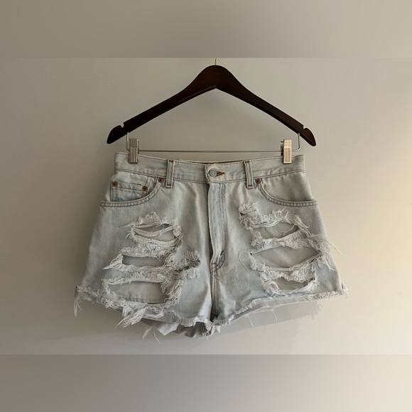 Levi's 501 High Rise Denim Shorts - Picture 1 of 2